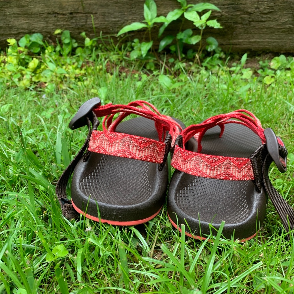 Chaco Red & Brown Double Strap - image 3